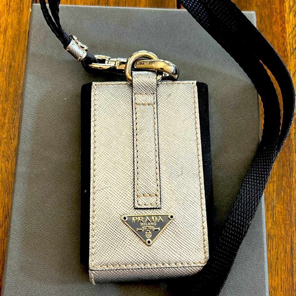 Prada iPod case with lanyard